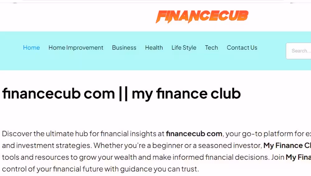 financecub com